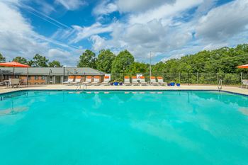 Sparkling swimming pool at hawthorne at the ridge in madison, al
